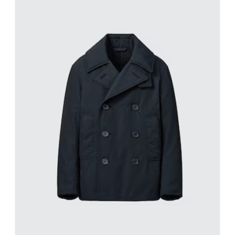 Uniqlo Women’s Short Padded Pea Coat Black Size M